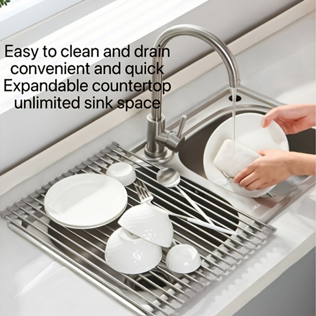 Server Rack Shelf - 1PC Folding Roll Sink Drainer Shelf