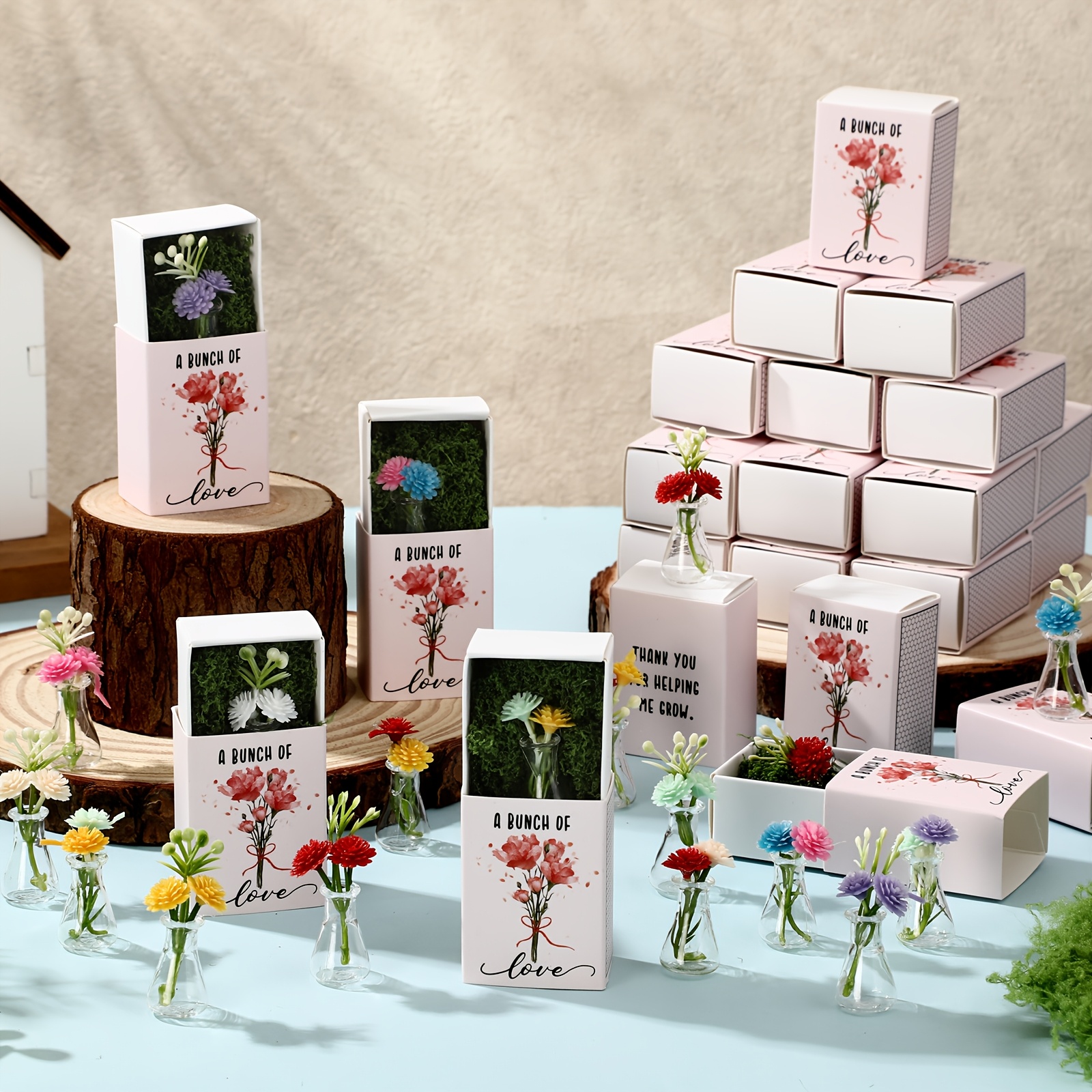 50 Bulk Mini Bud Vase with Sma - Office Tech のレビューと価格