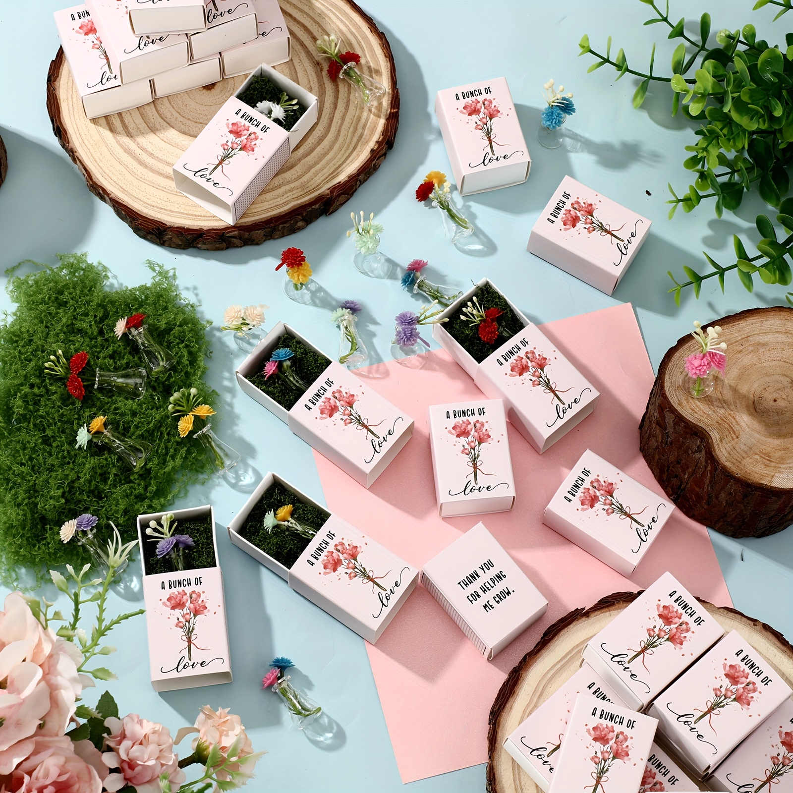 50 Bulk Mini Bud Vase with Sma - Office Tech のレビューと価格