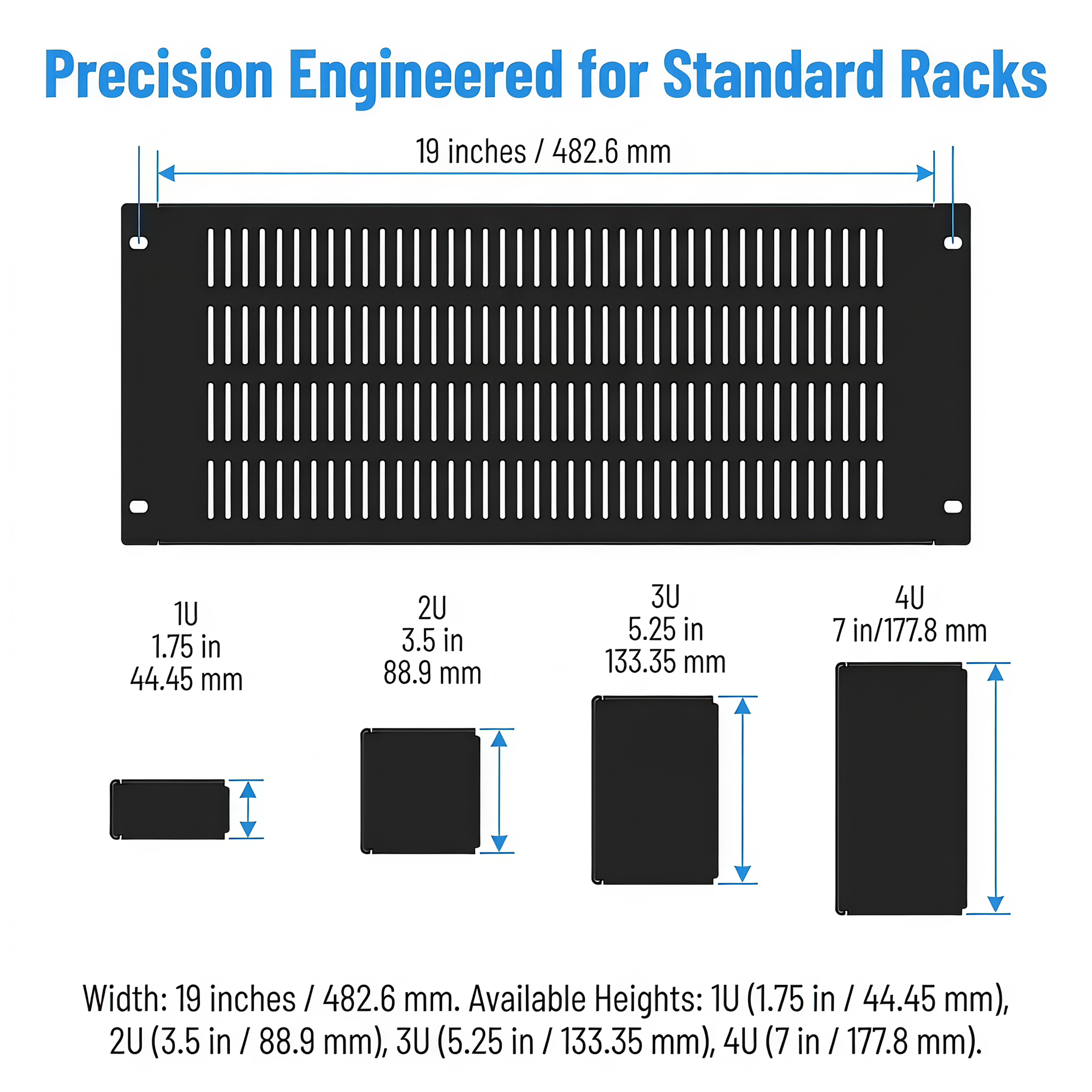 1/2/5Pcs 1U/2U/3U/4U Metal Bla - Server Rack Shelf のレビューと価格