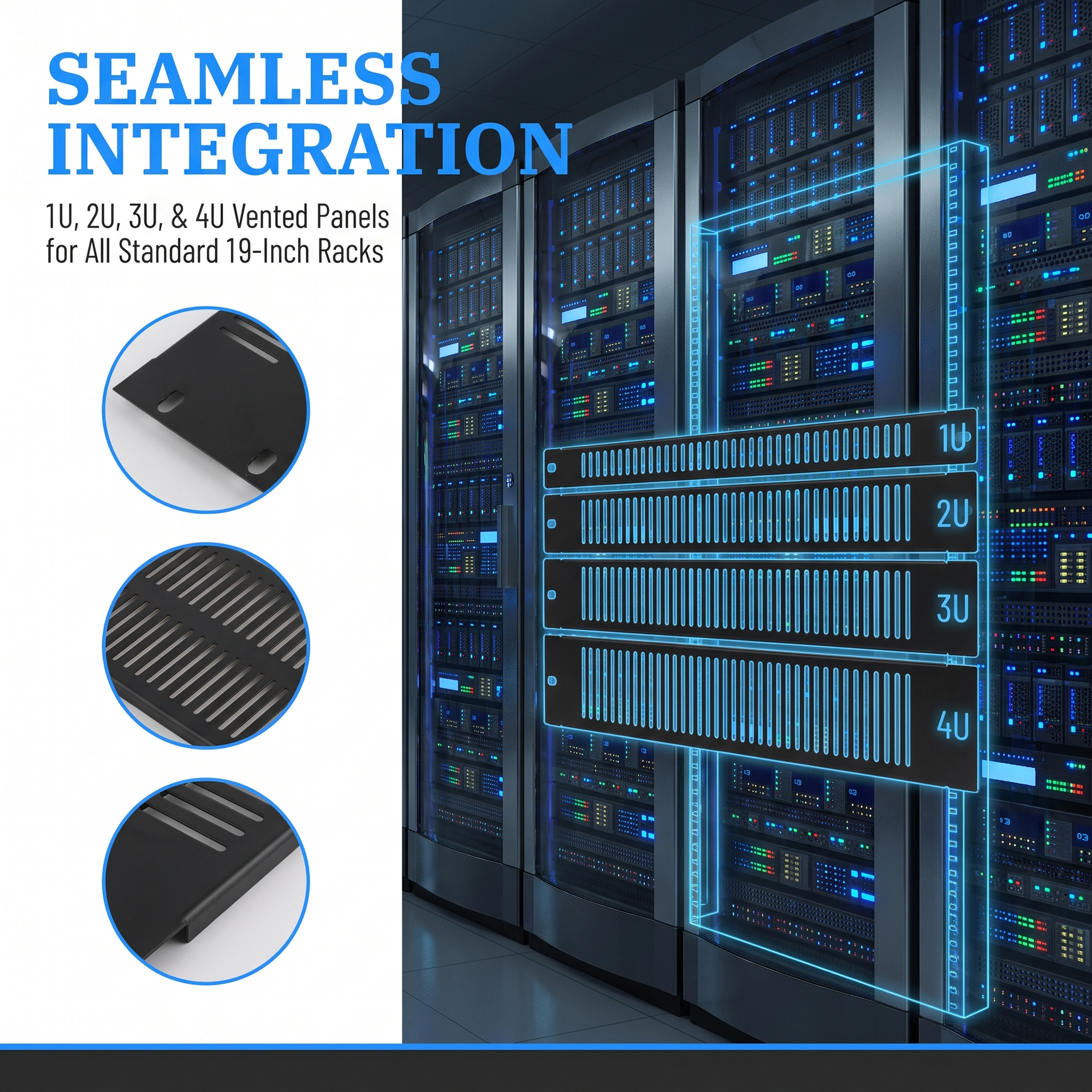 1/2/5Pcs 1U/2U/3U/4U Metal Bla - Server Rack Shelf のレビューと価格