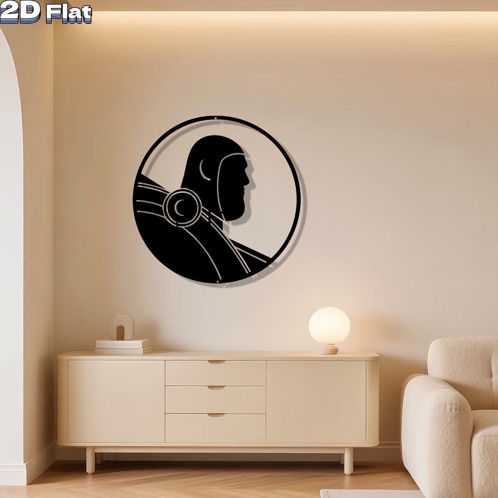 1pc Modern Robot Aluminum Plat - Tech Office Wall Art のレビューと価格