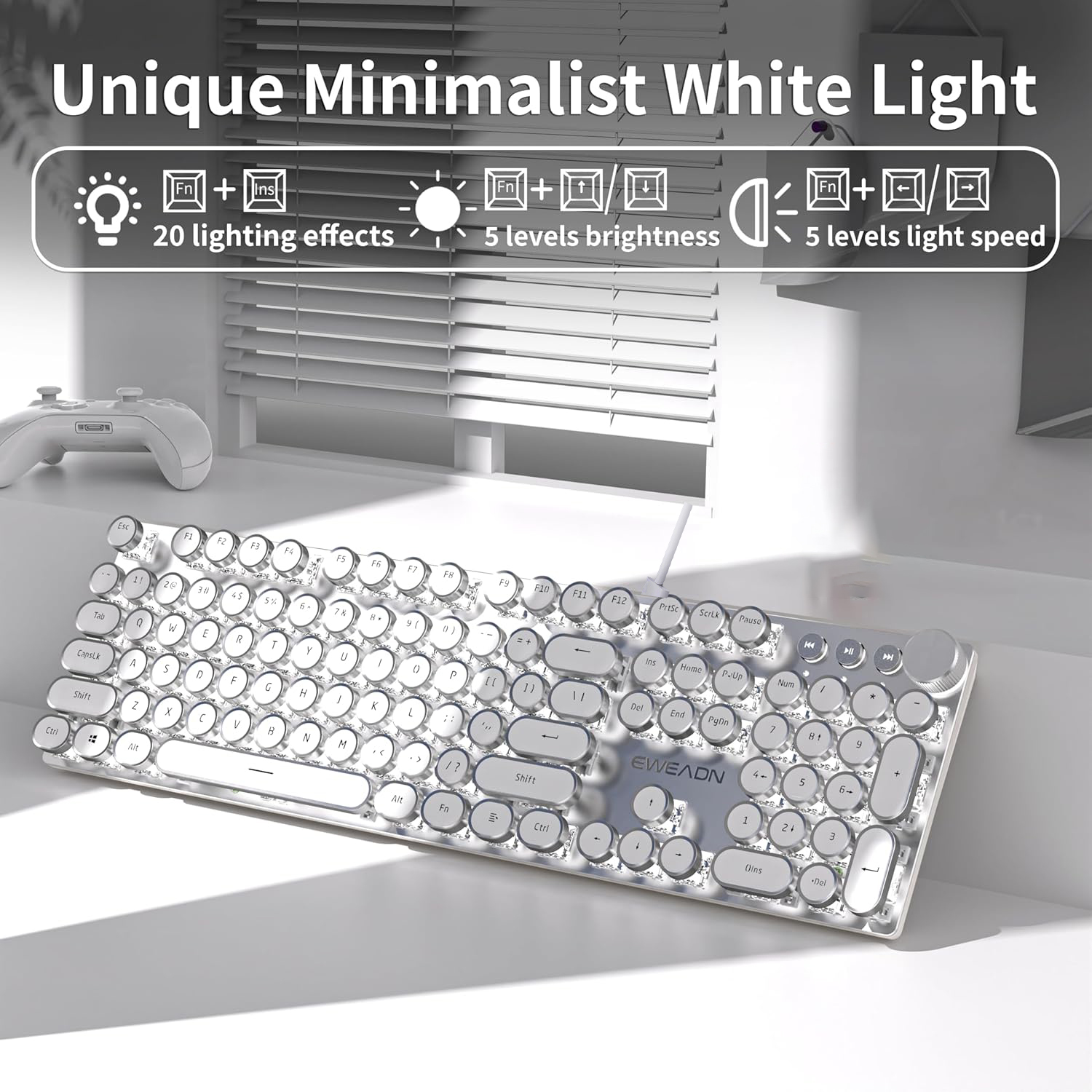 EWEADN Wired Mechanical Keyboa - Office Tech のレビューと価格
