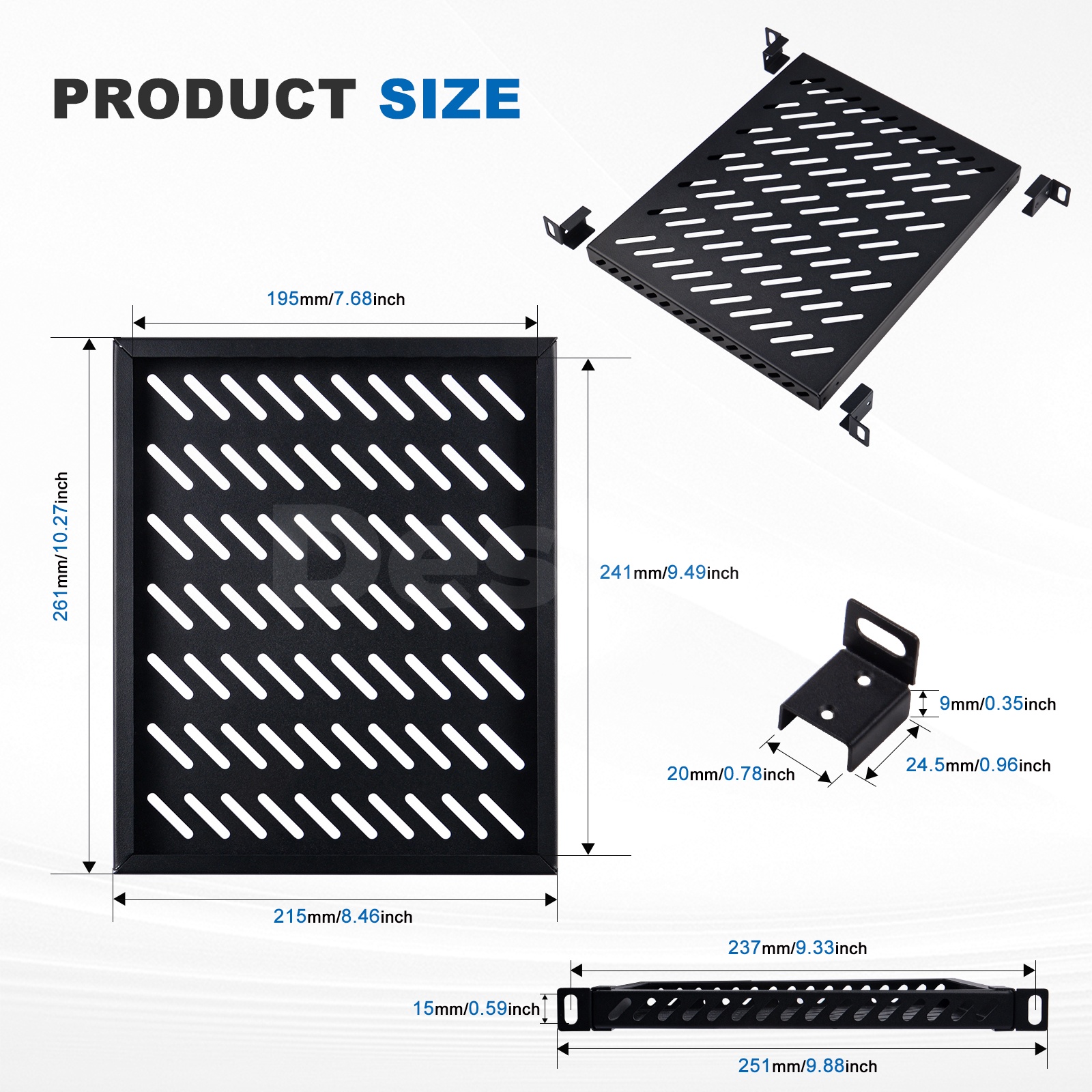 DeskPi RackMate Accessories 10 - Server Rack Shelf のレビューと価格