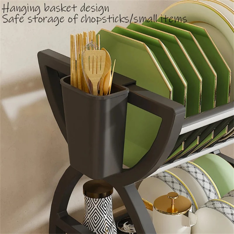 2 Tier Dish Drying Rack Kitche - Server Rack Shelf のレビューと価格