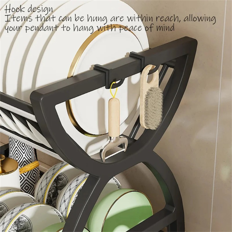 2 Tier Dish Drying Rack Kitche - Server Rack Shelf のレビューと価格