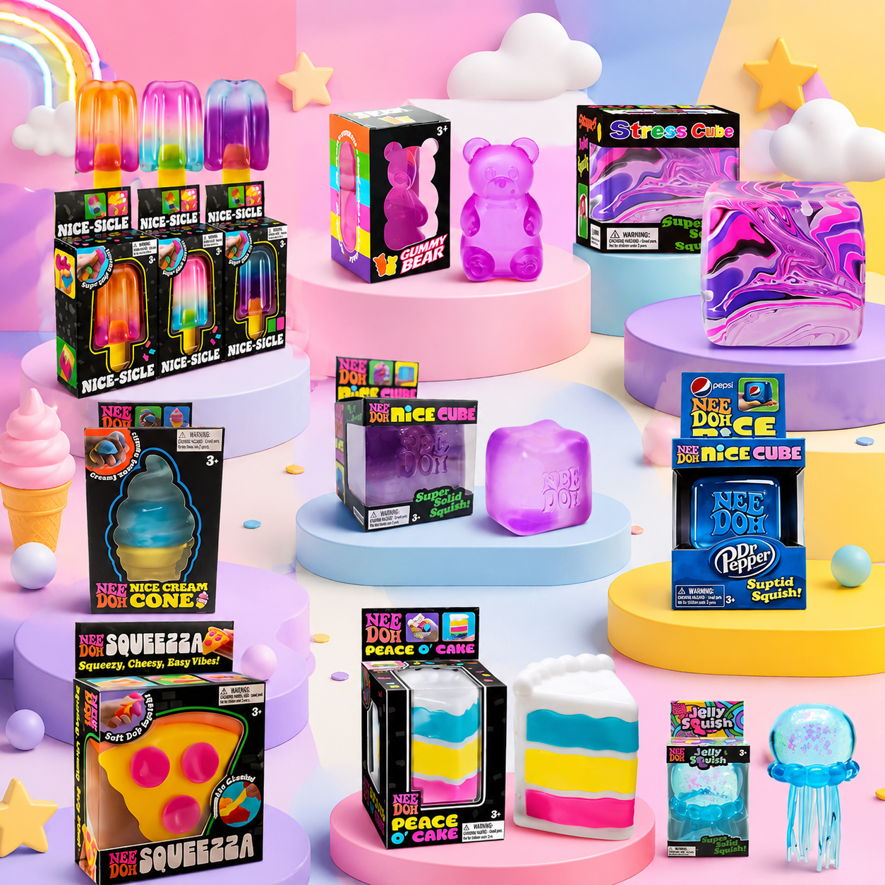 Schylling Needoh Nice Cube Sen - Office Tech Gadgets のレビューと価格