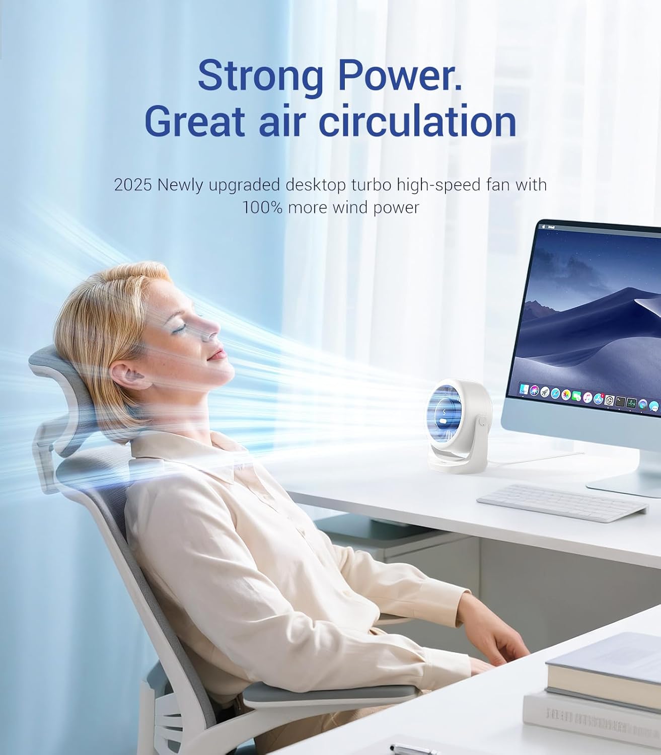 USB Desk Turbo Fan, Ultra-Quie - Office Tech Gadgets のレビューと価格