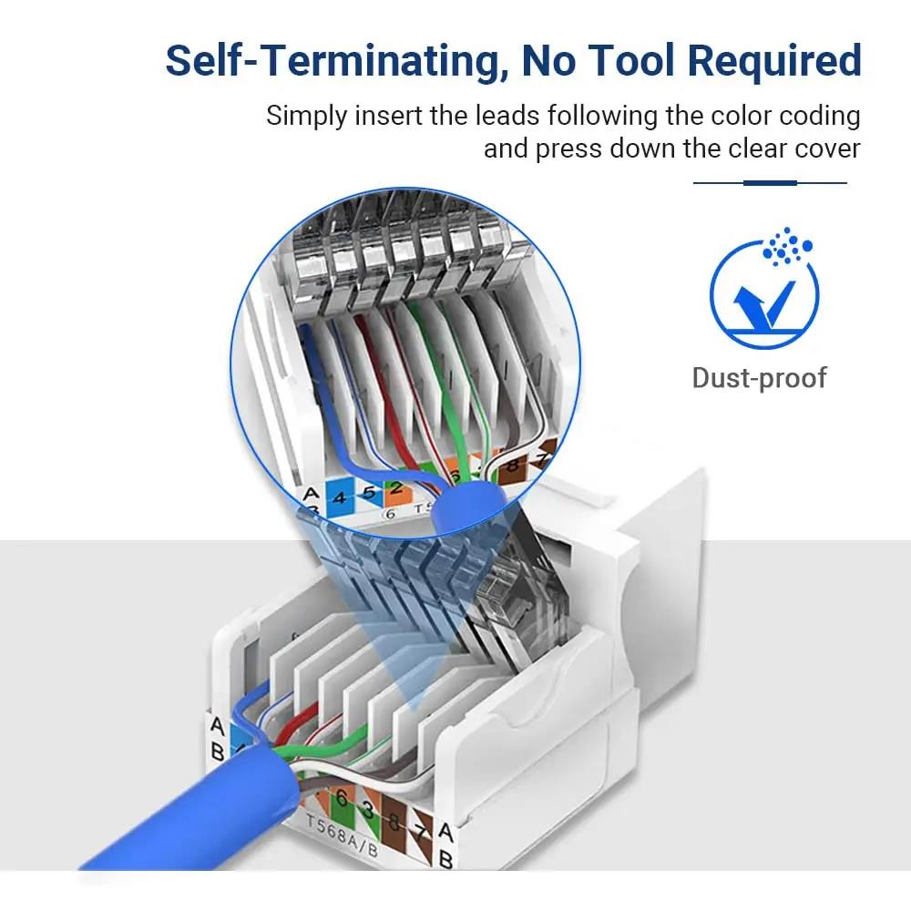 Cat6 Keystone Ethernet RJ45 Ne - Patch Panel Cat6 のレビューと価格