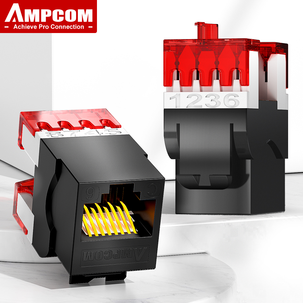 AMPCOM CAT6 RJ45 Keystone Jack - Patch Panel Cat6 のレビューと価格