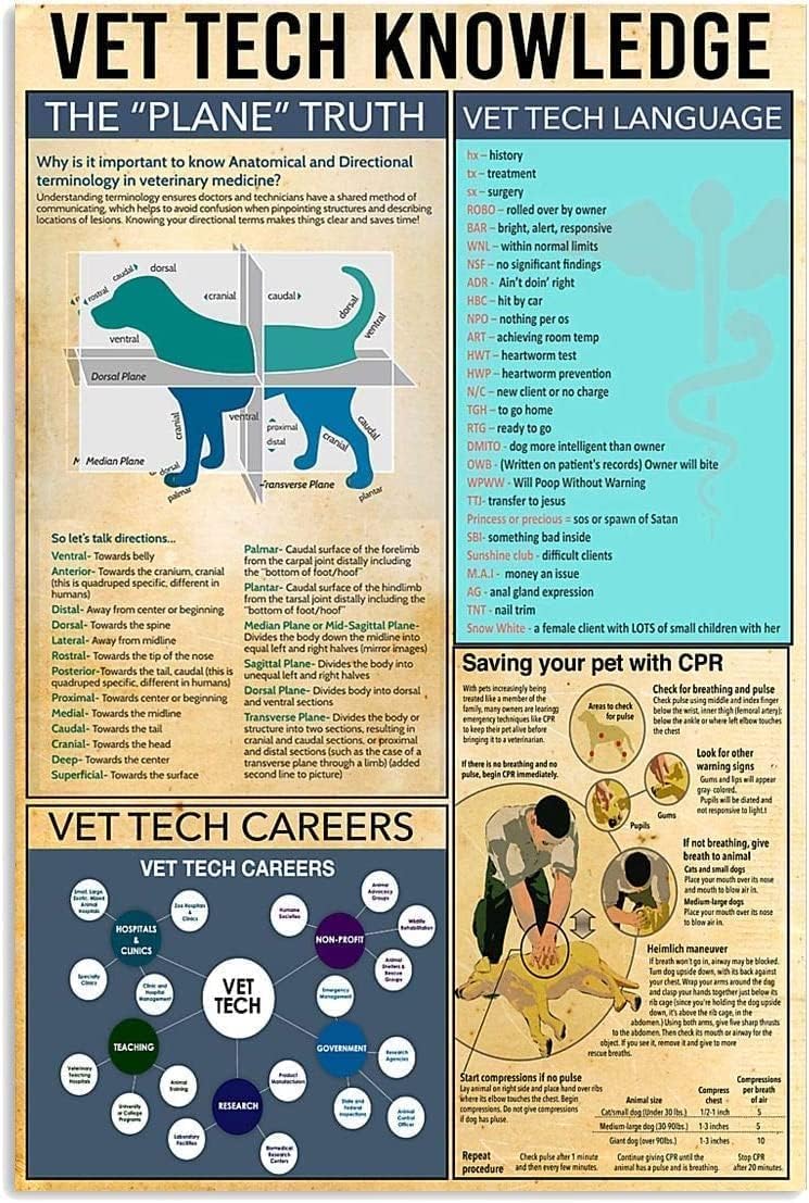 ESETASOT Vintage Tin Sign Vet  - Tech Office Wall Art のレビューと価格