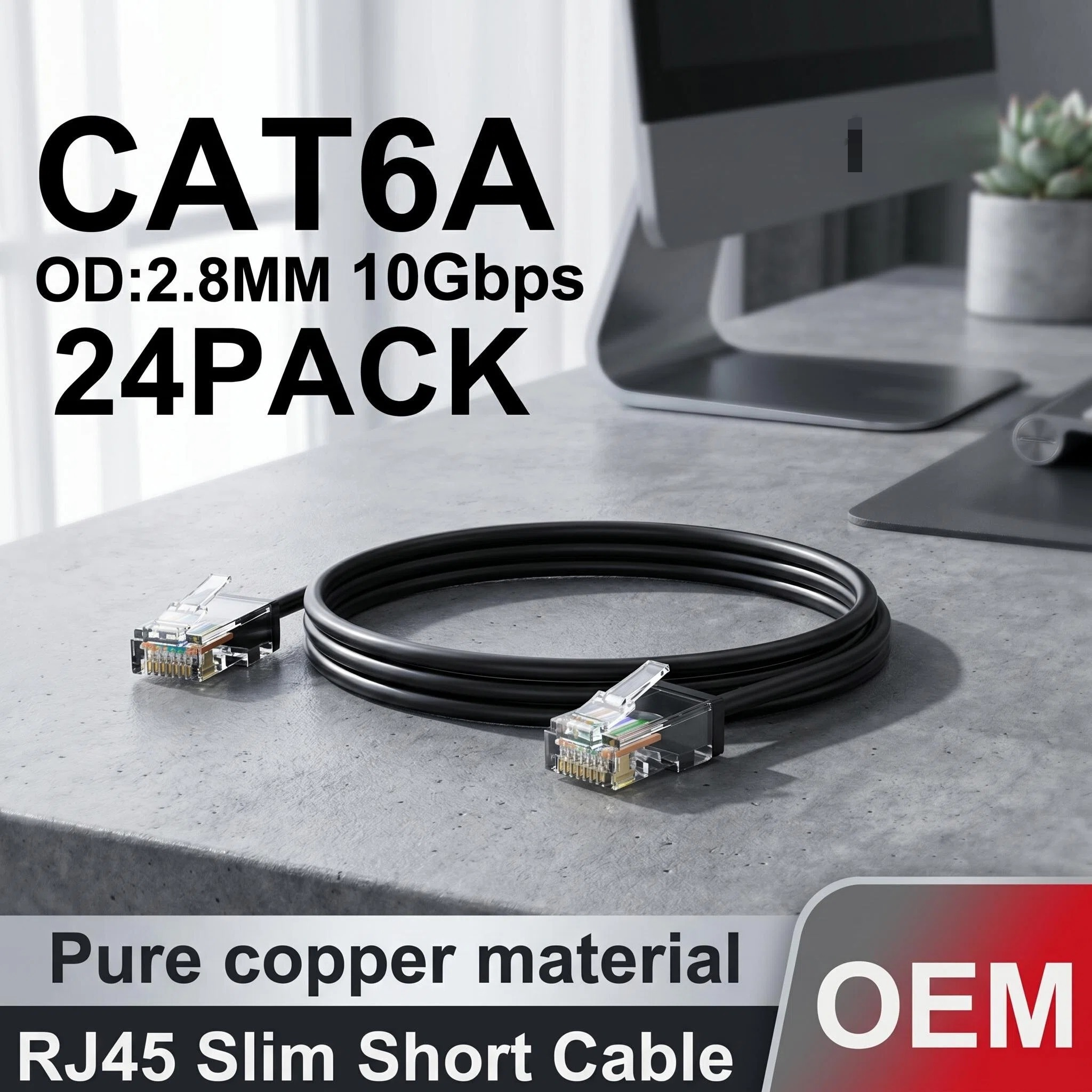 24 Pack Slim RJ45 UTP Network  - Patch Panel Cat6 のレビューと価格