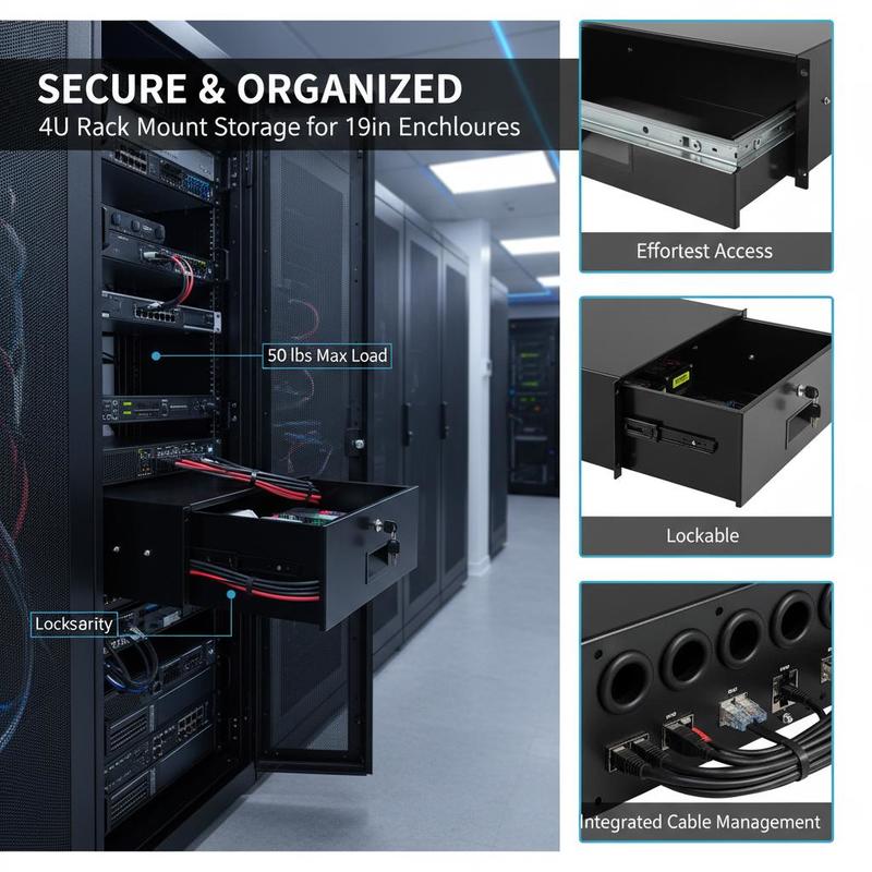 4U Server Rack Organizer 19 In - Server Rack Shelf のレビューと価格