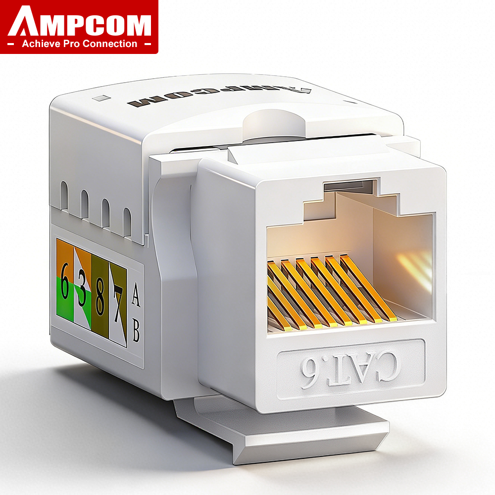 AMPCOM CAT6 RJ45 Keystone Jack - Patch Panel Cat6 のレビューと価格