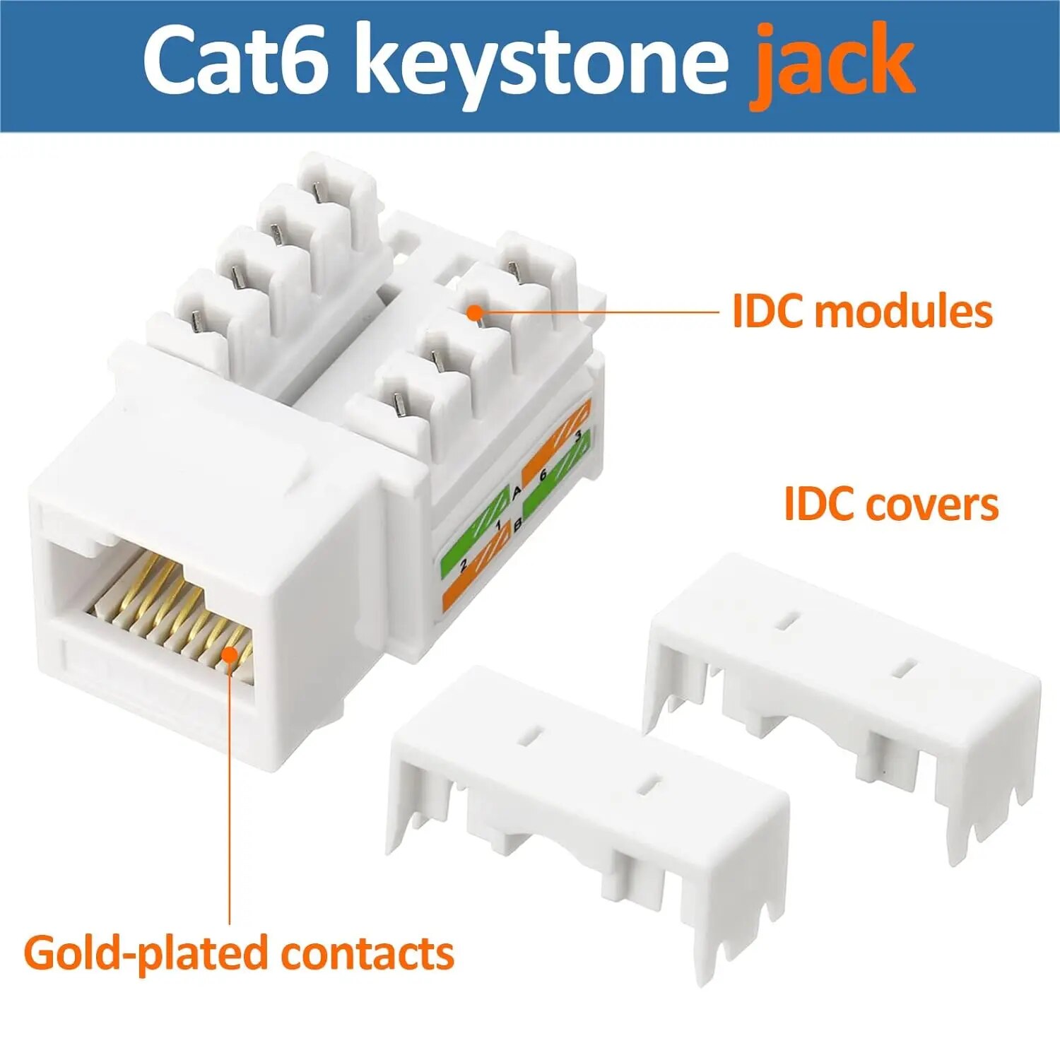 ZoeRax 10-Pack RJ45 Keystone J - Patch Panel Cat6 のレビューと価格