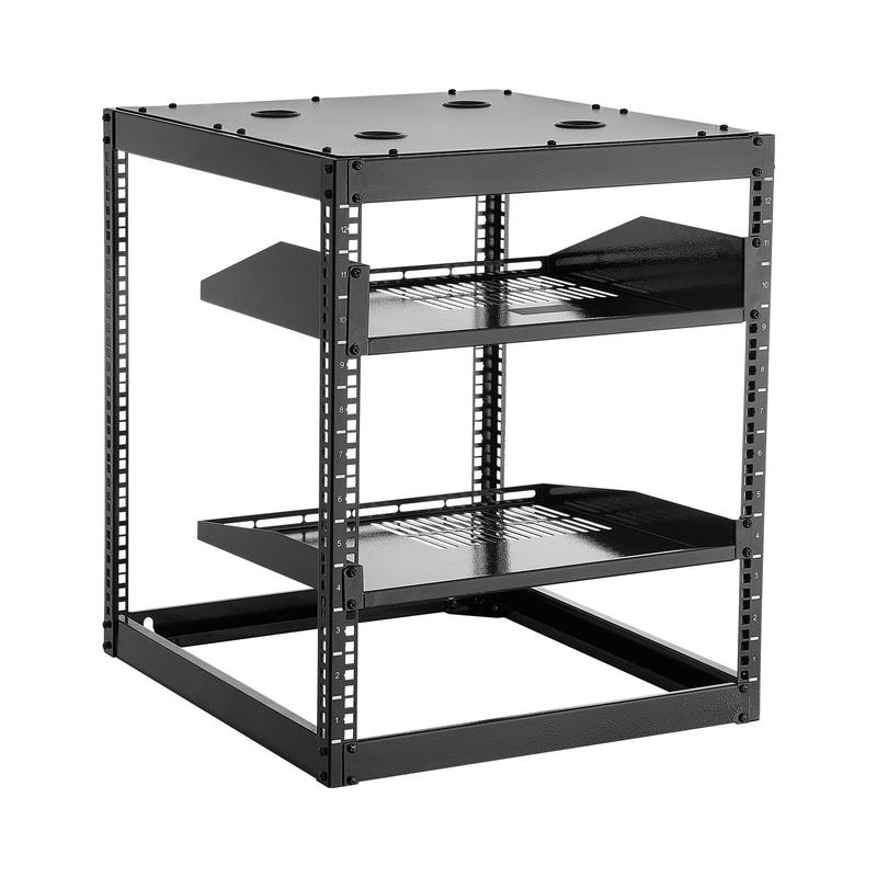 12U Open Frame Network Rack, 5 - Server Rack Shelf のレビューと価格