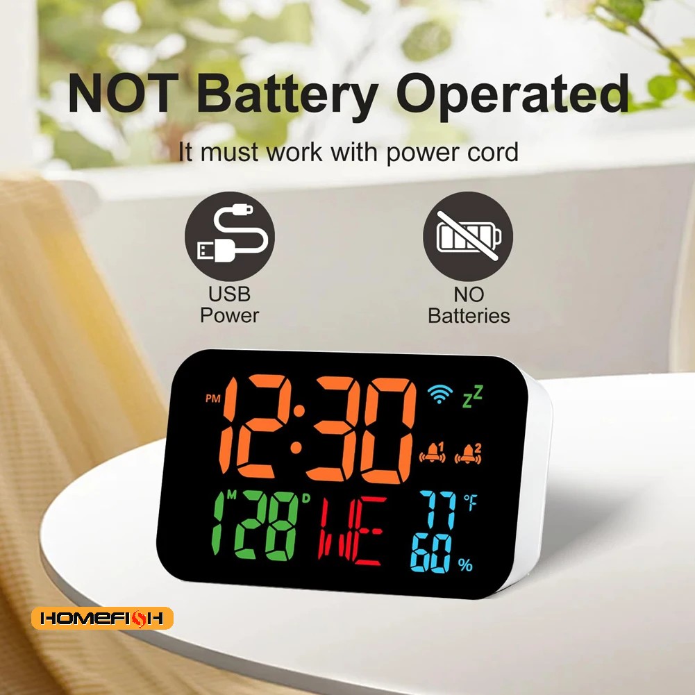 Tuya WiFi Desktop Clock Calend - Office Tech Gadgets のレビューと価格