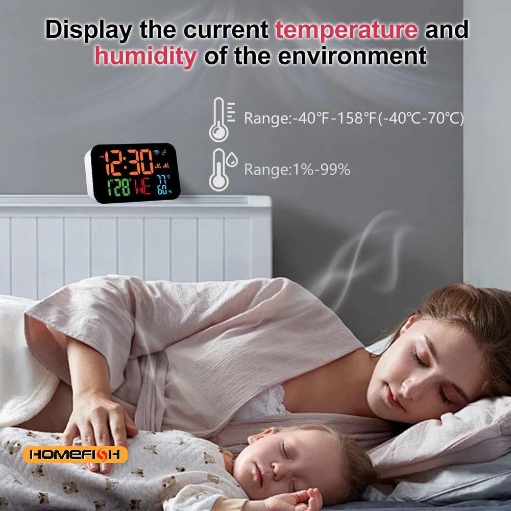 Tuya WiFi Desktop Clock Calend - Office Tech Gadgets のレビューと価格