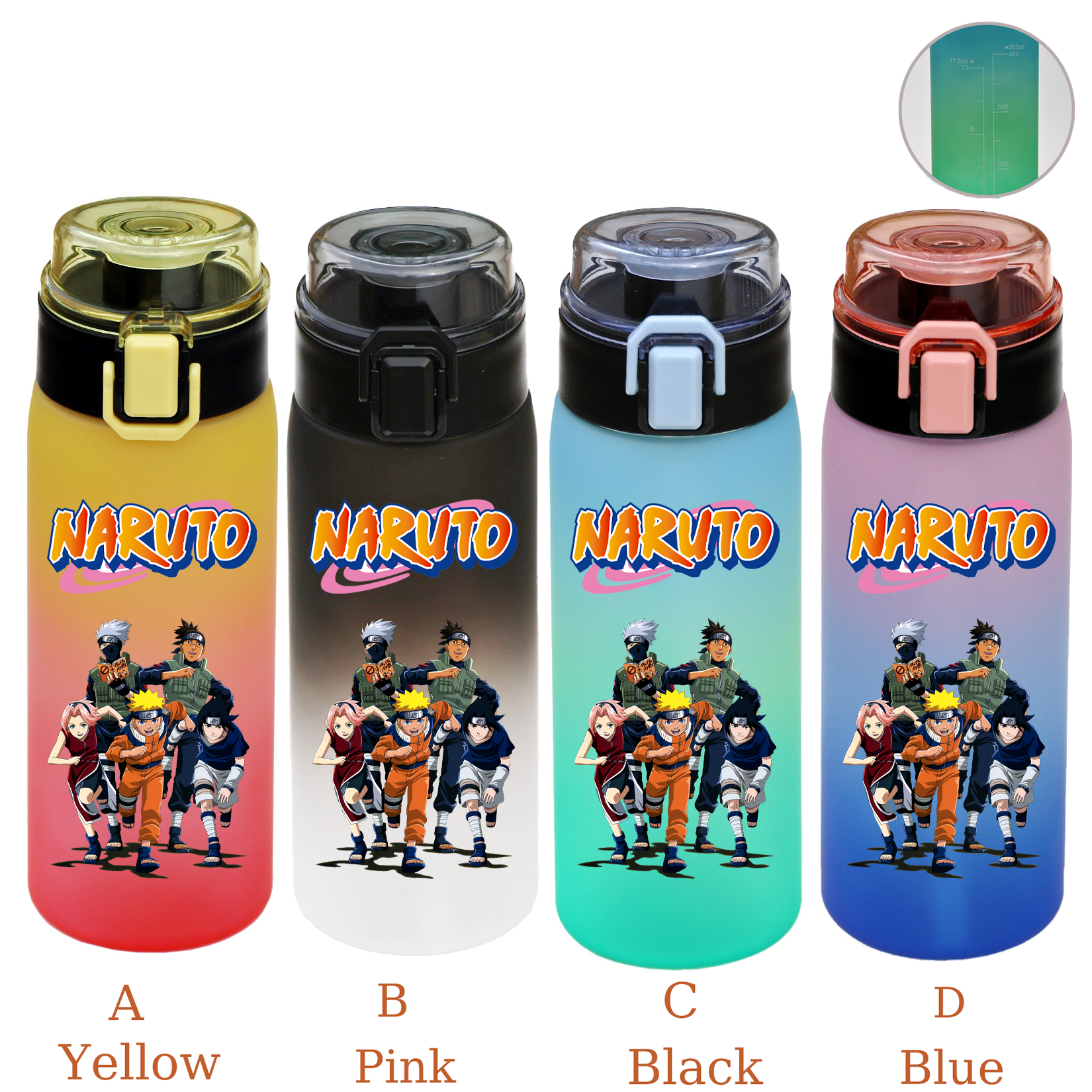 500ML NARUTO Sports Water Bott - Office Tech のレビューと価格