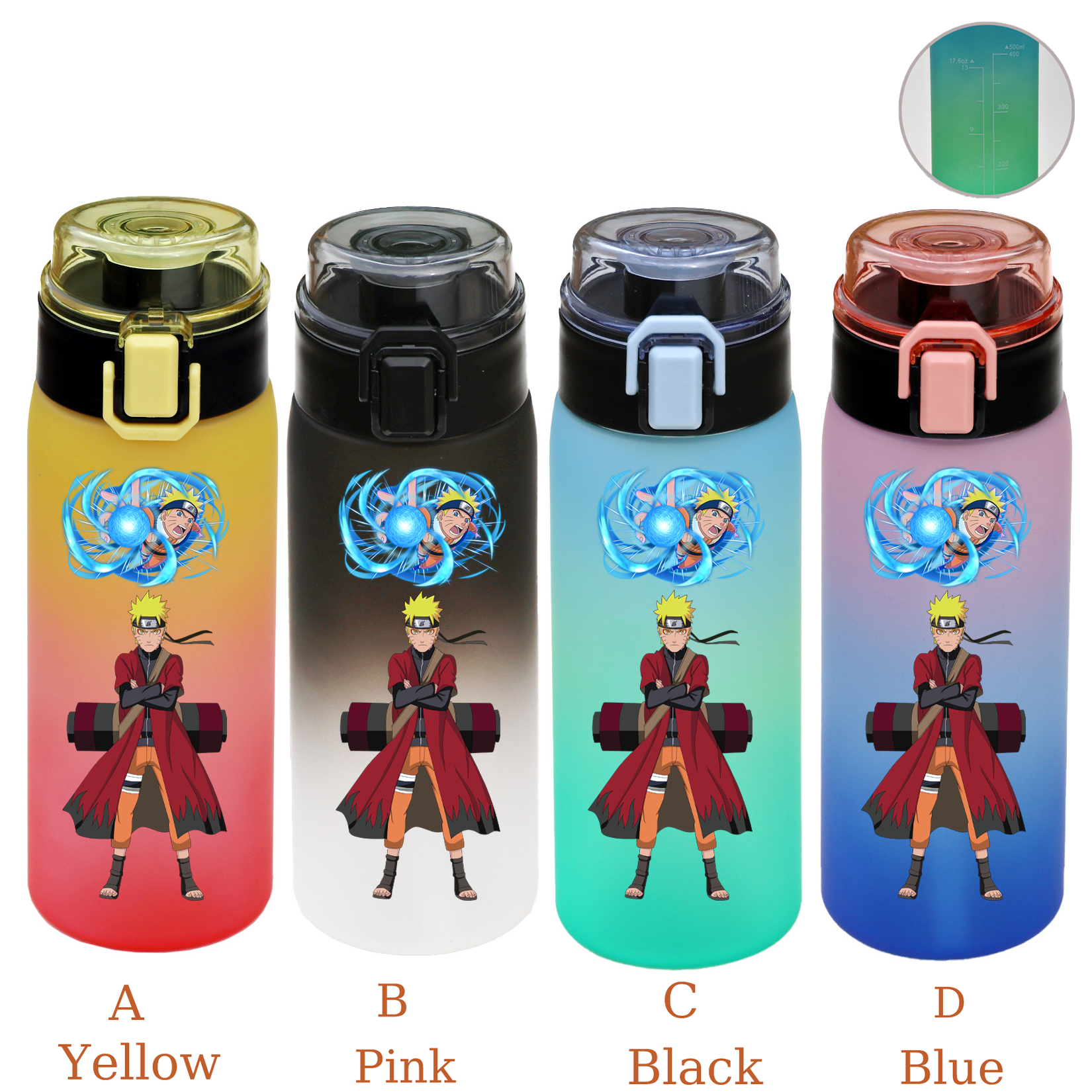 500ML NARUTO Sports Water Bott - Office Tech のレビューと価格