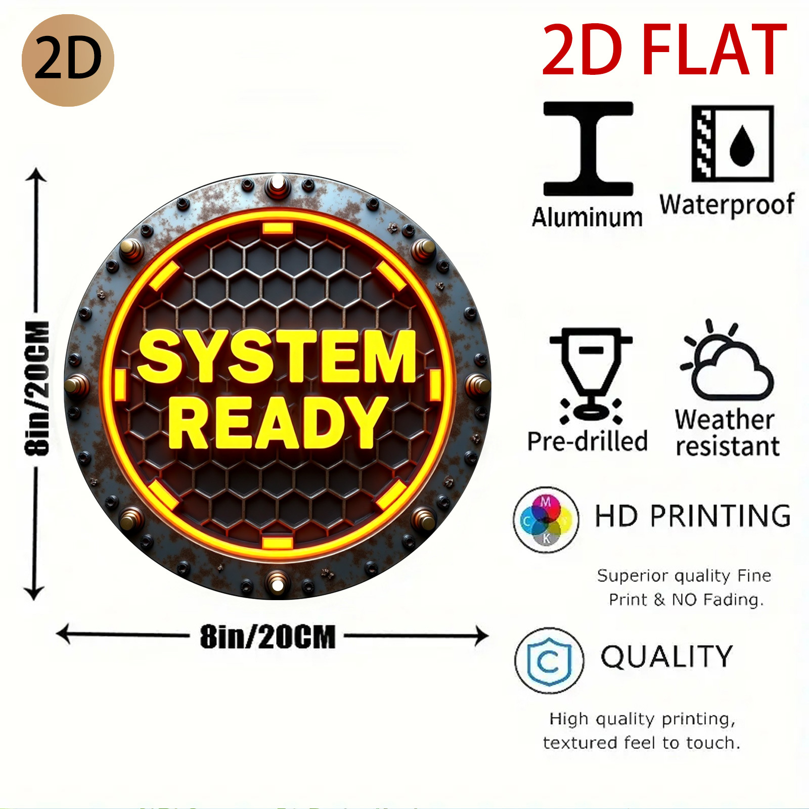 2D Flat, 2d Flat Circular Indu - Tech Office Wall Art のレビューと価格