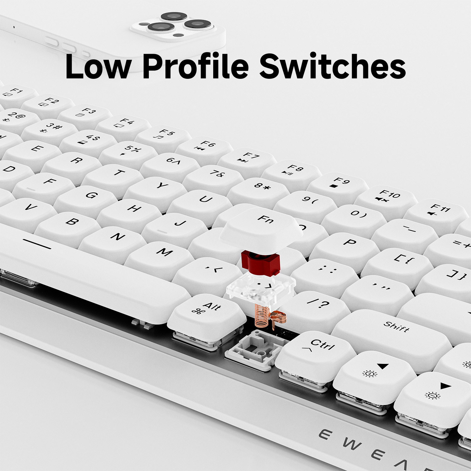 EWEADN 84 Keys Tri-Mode Low Pr - Office Tech のレビューと価格