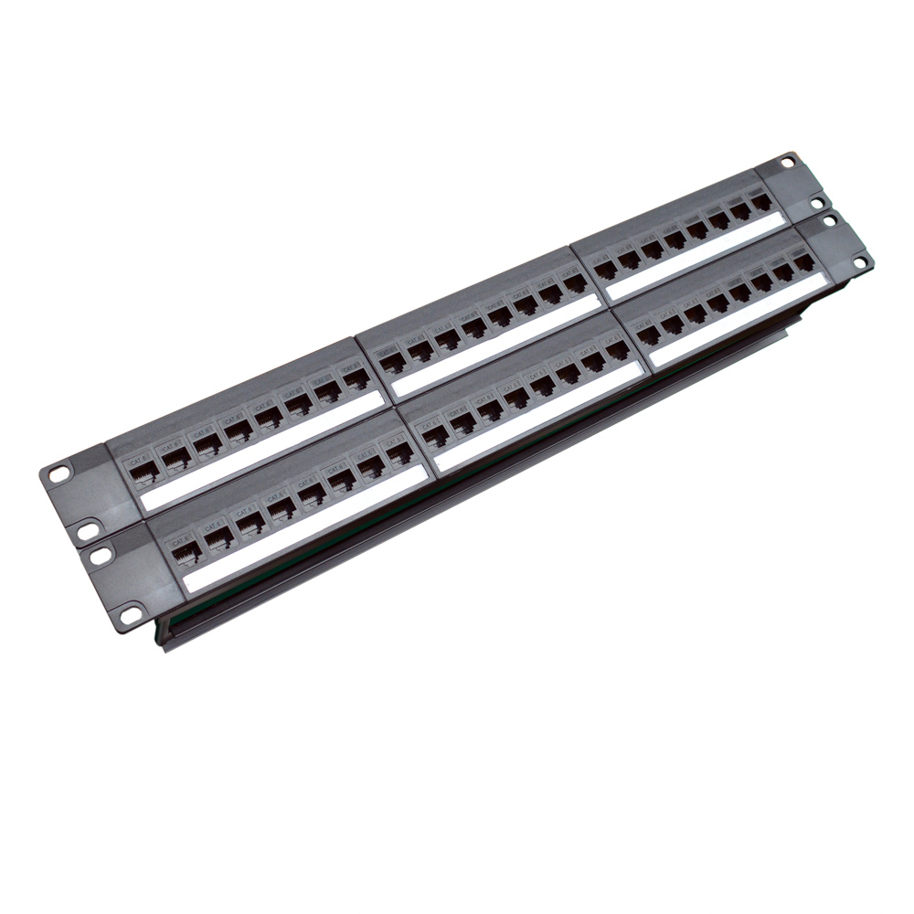 19in 2U Cabinet Pass-through 4 - Patch Panel Cat6 のレビューと価格