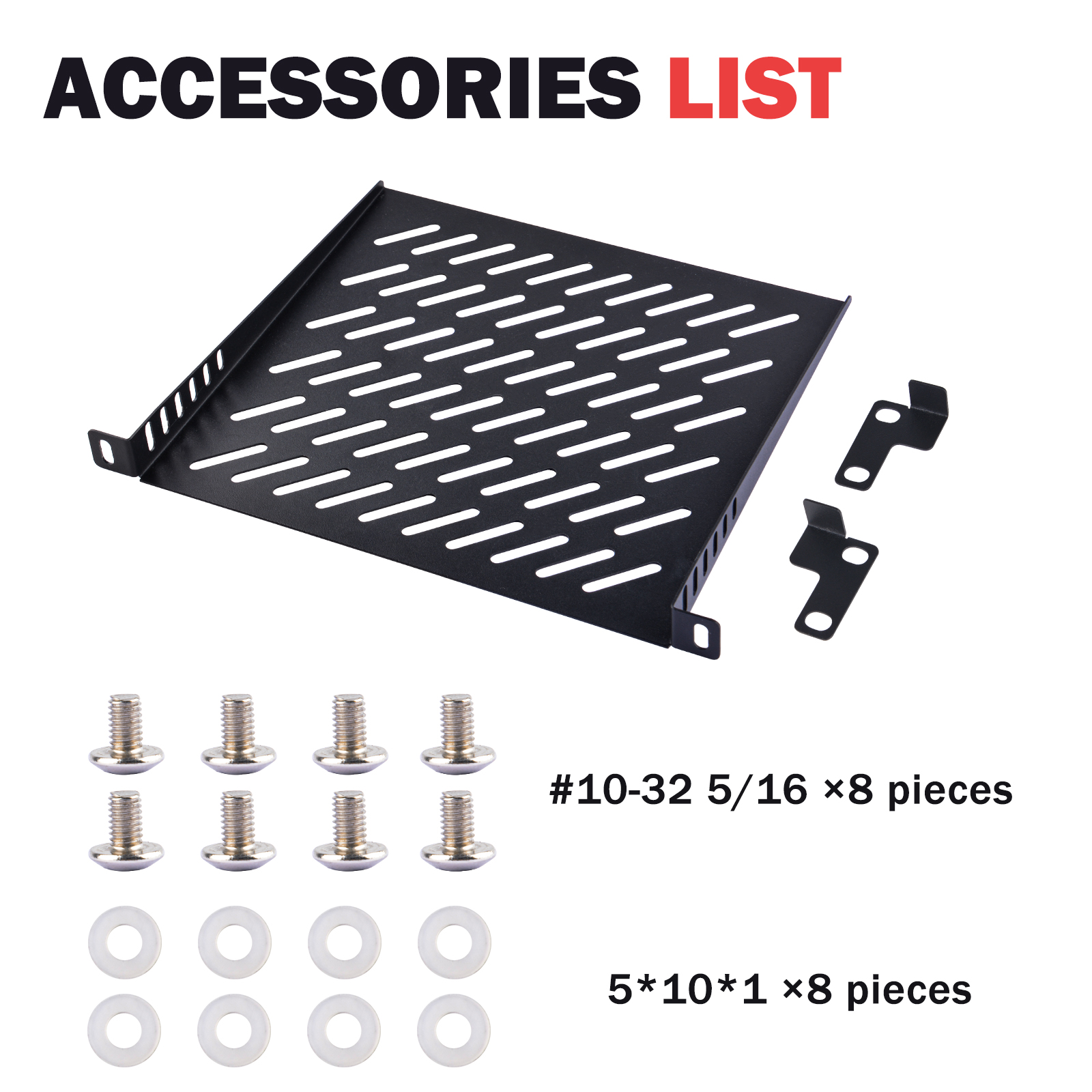DeskPi 0.5U 10 inch Rack Shelf - Server Rack Shelf のレビューと価格