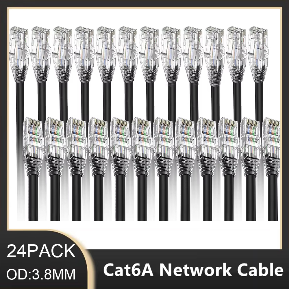 24Pack 0.1/0.15/0.2/0.3/0.5M C - Patch Panel Cat6 のレビューと価格
