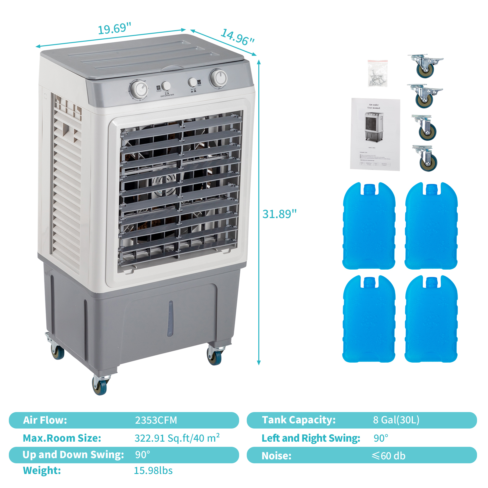 Mechanical Air Cooler Fan with - Office Tech のレビューと価格