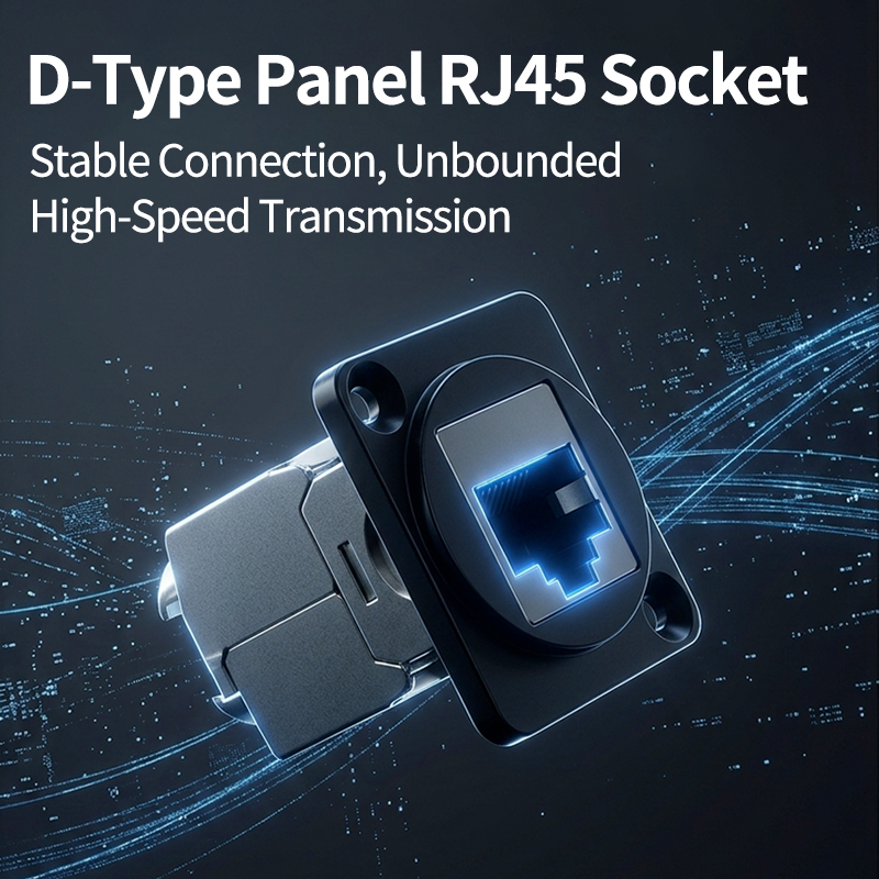 D-Type Panel Mount RJ45 Socket - Patch Panel Cat6 のレビューと価格