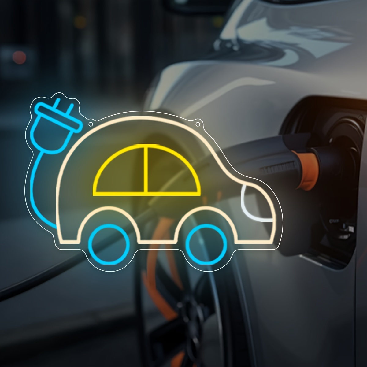Electric Car Charging EV Theme - Tech Office Wall Art のレビューと価格