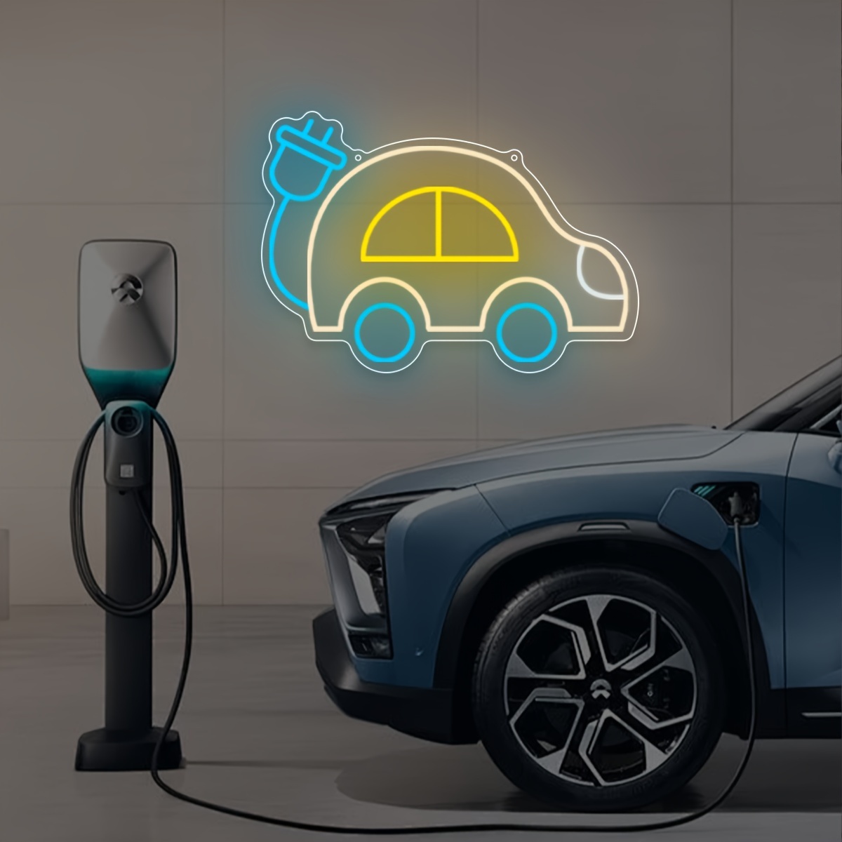 Electric Car Charging EV Theme - Tech Office Wall Art のレビューと価格