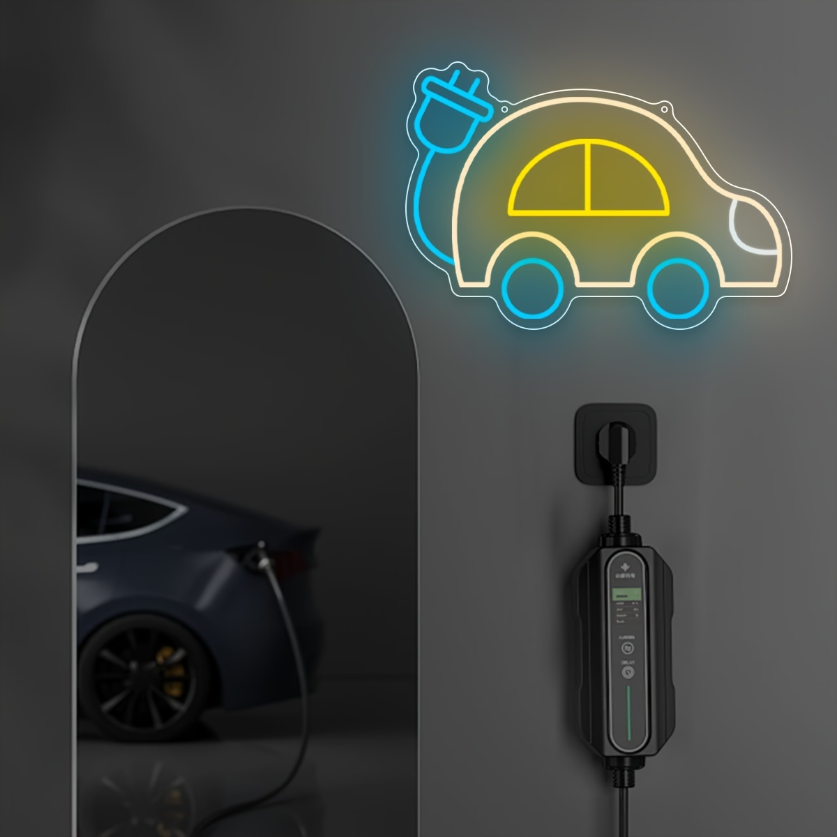 Electric Car Charging EV Theme - Tech Office Wall Art のレビューと価格