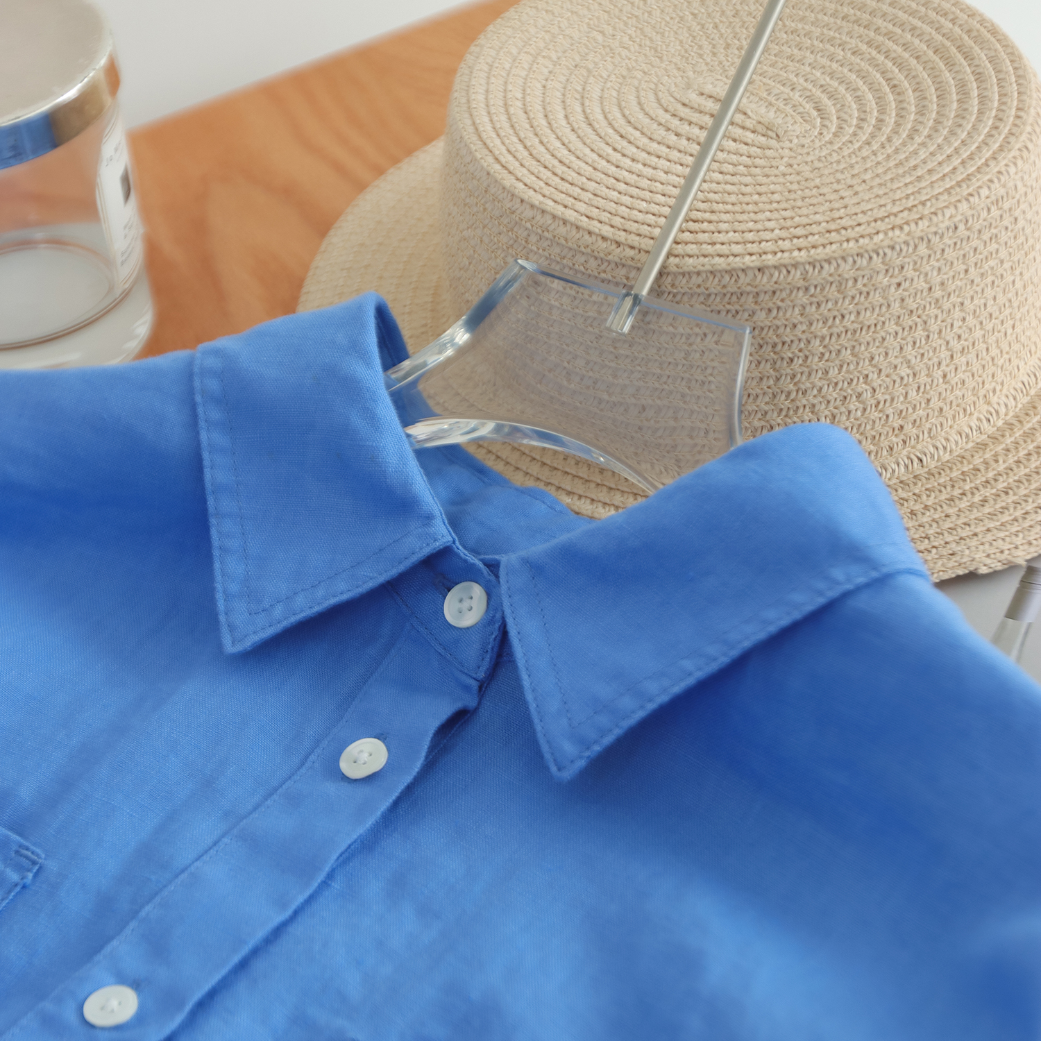 Women's 100% Linen Button-Down - Office Tech のレビューと価格