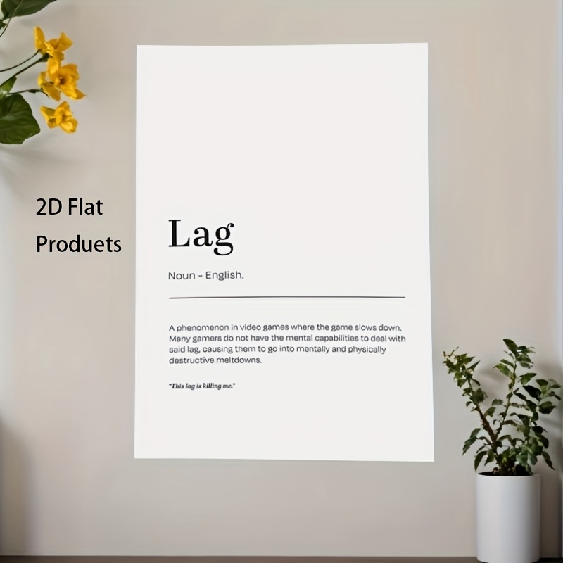 2D Flat, 1pc Minimalist Lag De - Tech Office Wall Art のレビューと価格