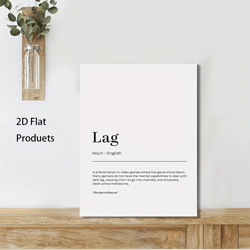 2D Flat, 1pc Minimalist Lag De - Tech Office Wall Art のレビューと価格