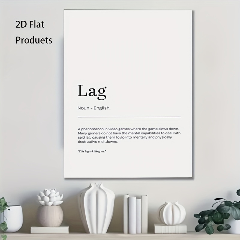 2D Flat, 1pc Minimalist Lag De - Tech Office Wall Art のレビューと価格